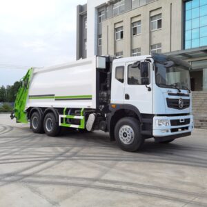 Rear loading compactor garbage trucks
