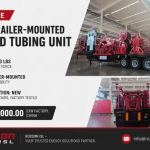 80K Trailer-Mounted Coiled Tubing Unit for Sale – Brand New, Factory Tested