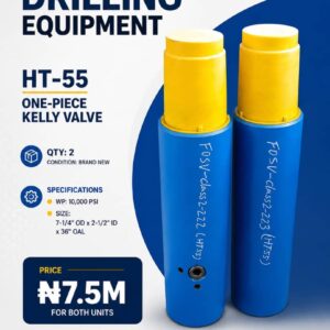 HT-55 One-Piece Kelly Valve – Brand New (Set of 2)